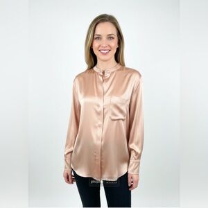 VINCE silk blouse, gorgeous blush pink colour